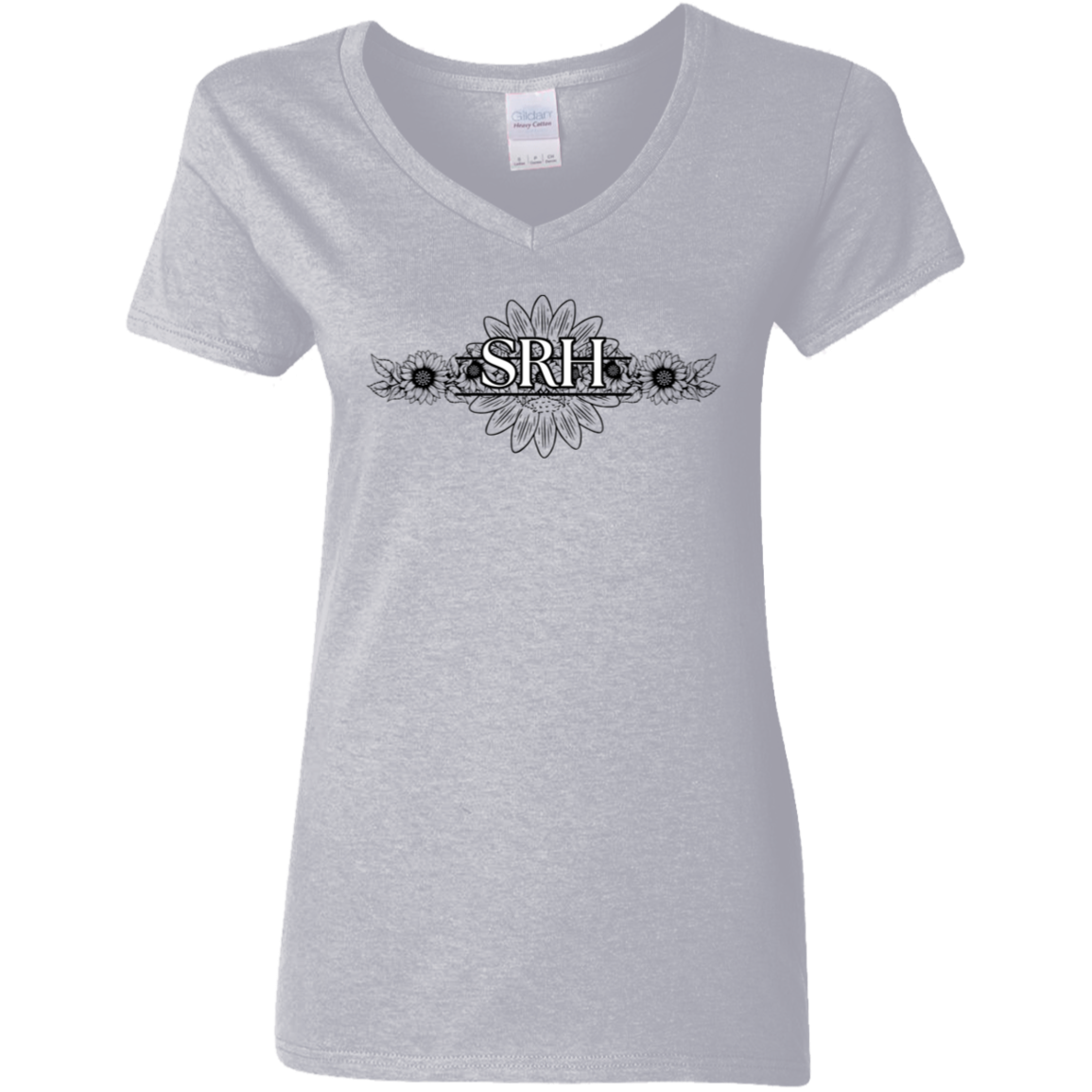 SRH Ladies' 5.3 oz. V-Neck T-Shirt Explore the Wilderness