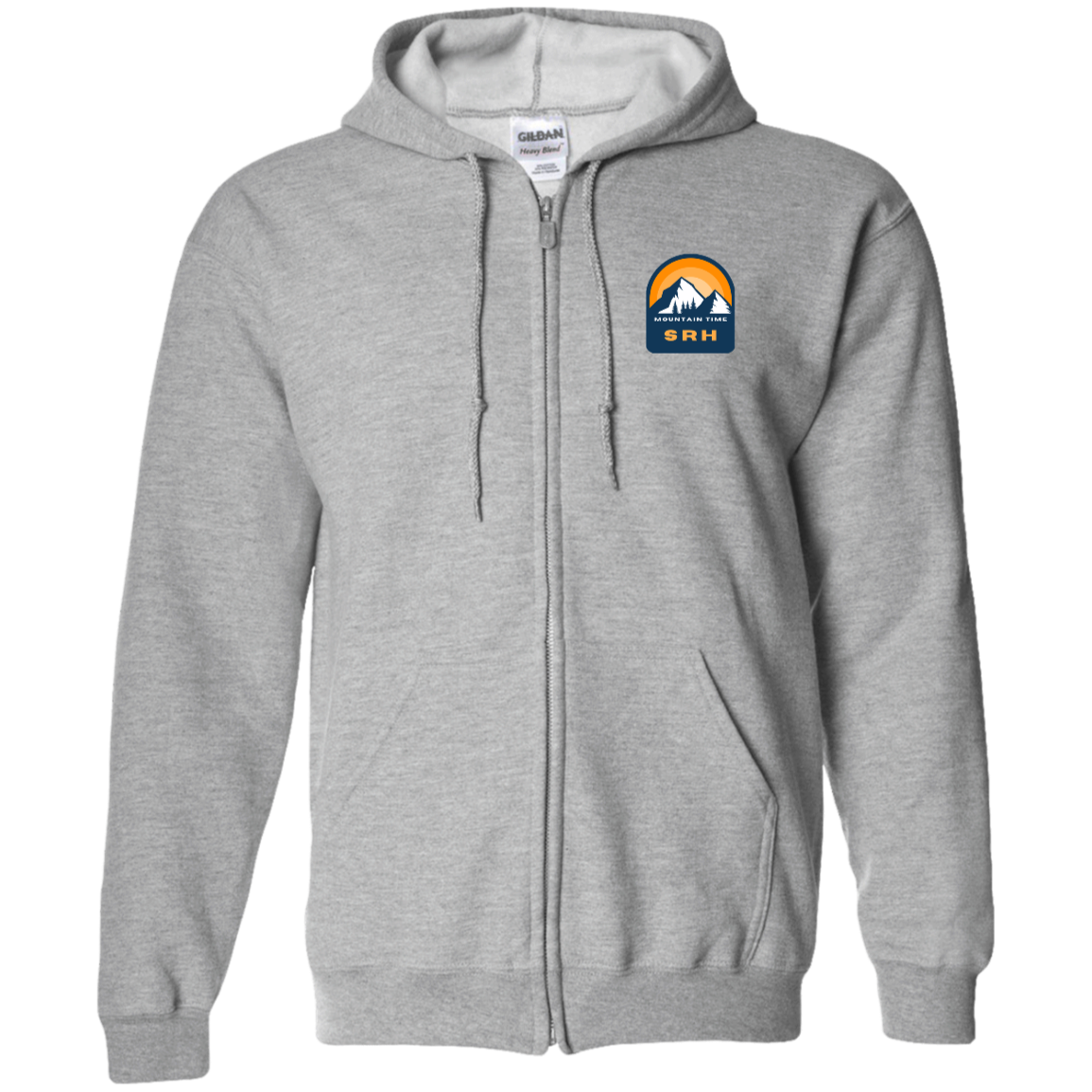 SRH Gildan Zip Up Hooded Sweatshirt Mountain Time