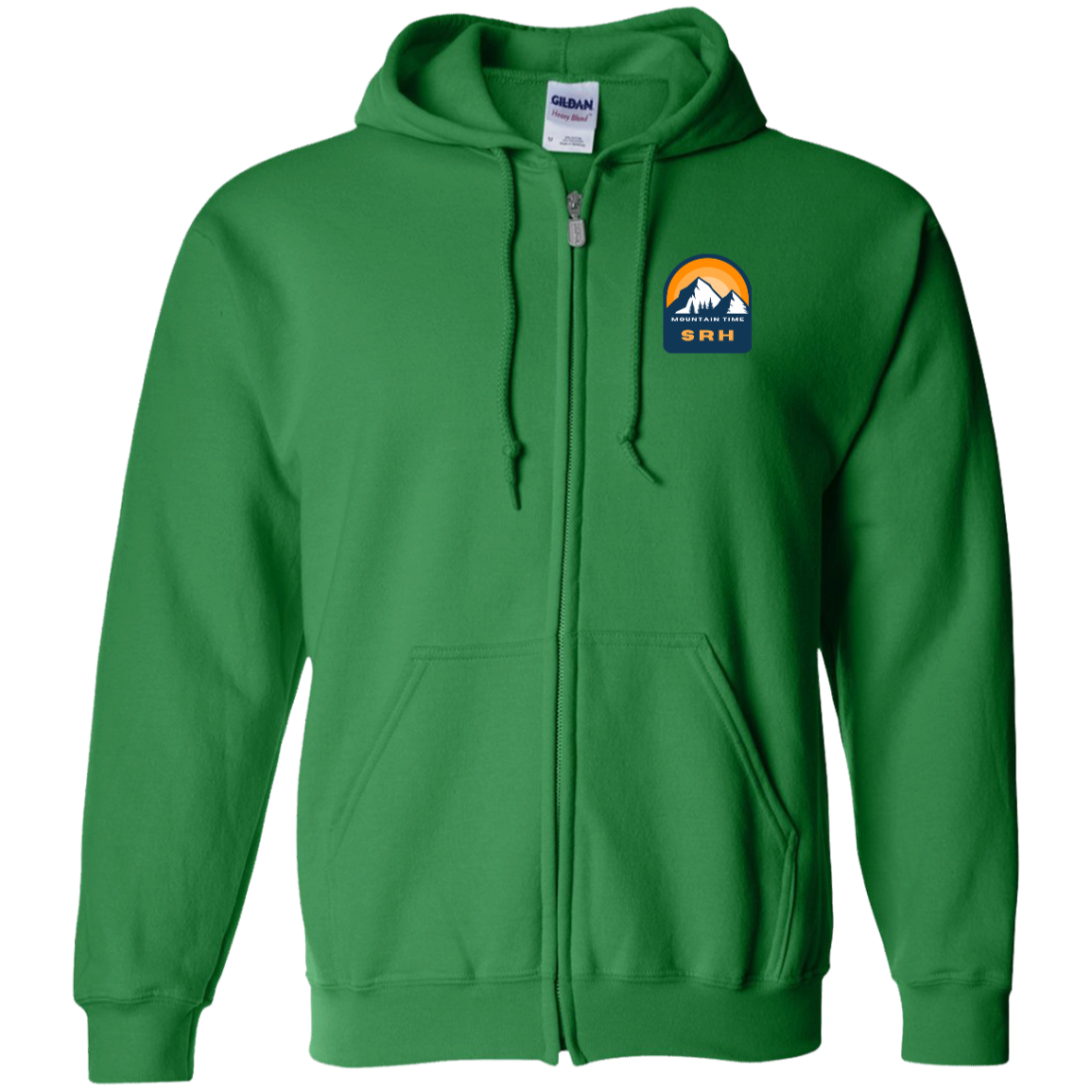 SRH Gildan Zip Up Hooded Sweatshirt Mountain Time