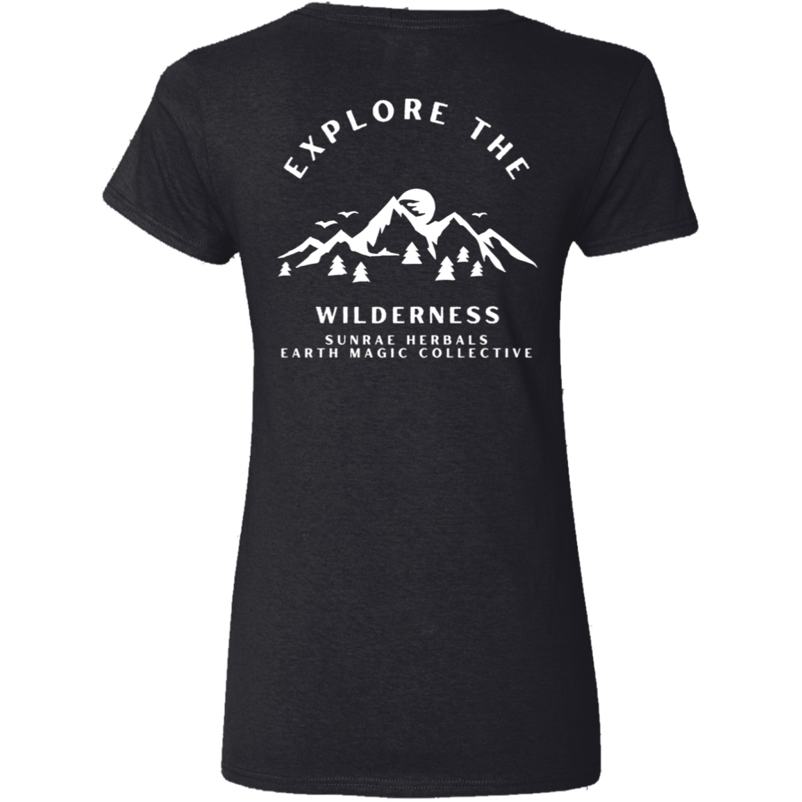 SRH Ladies' 5.3 oz. V-Neck T-Shirt Explore the Wilderness