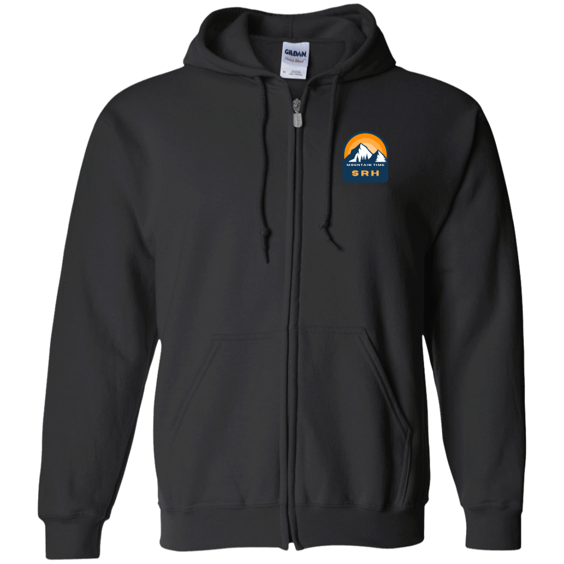 SRH Gildan Zip Up Hooded Sweatshirt Mountain Time