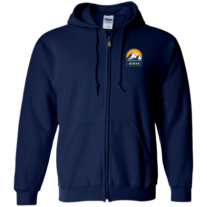 SRH Gildan Zip Up Hooded Sweatshirt Mountain Time