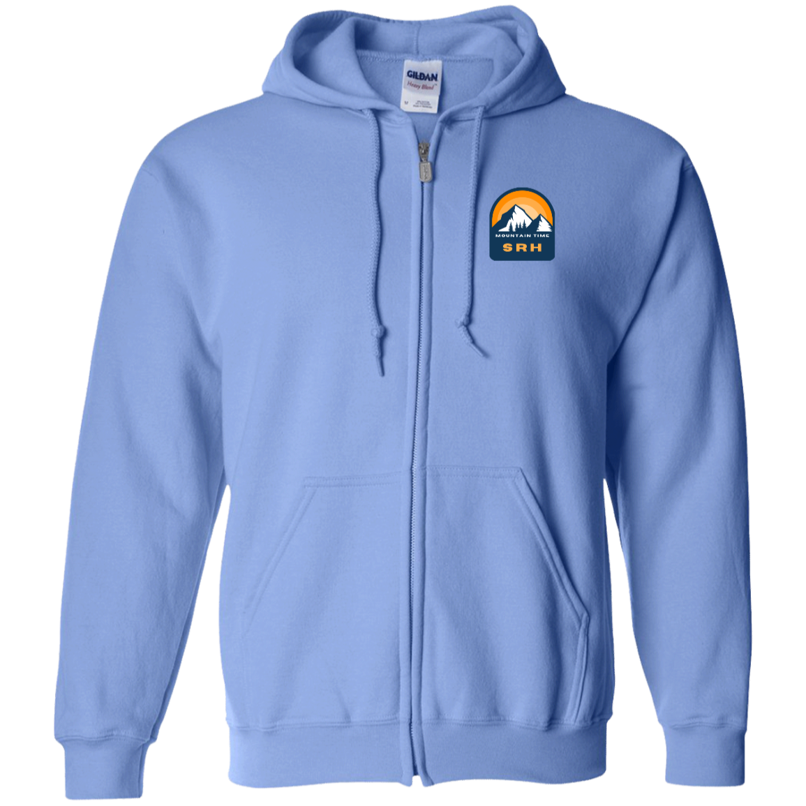 SRH Gildan Zip Up Hooded Sweatshirt Mountain Time