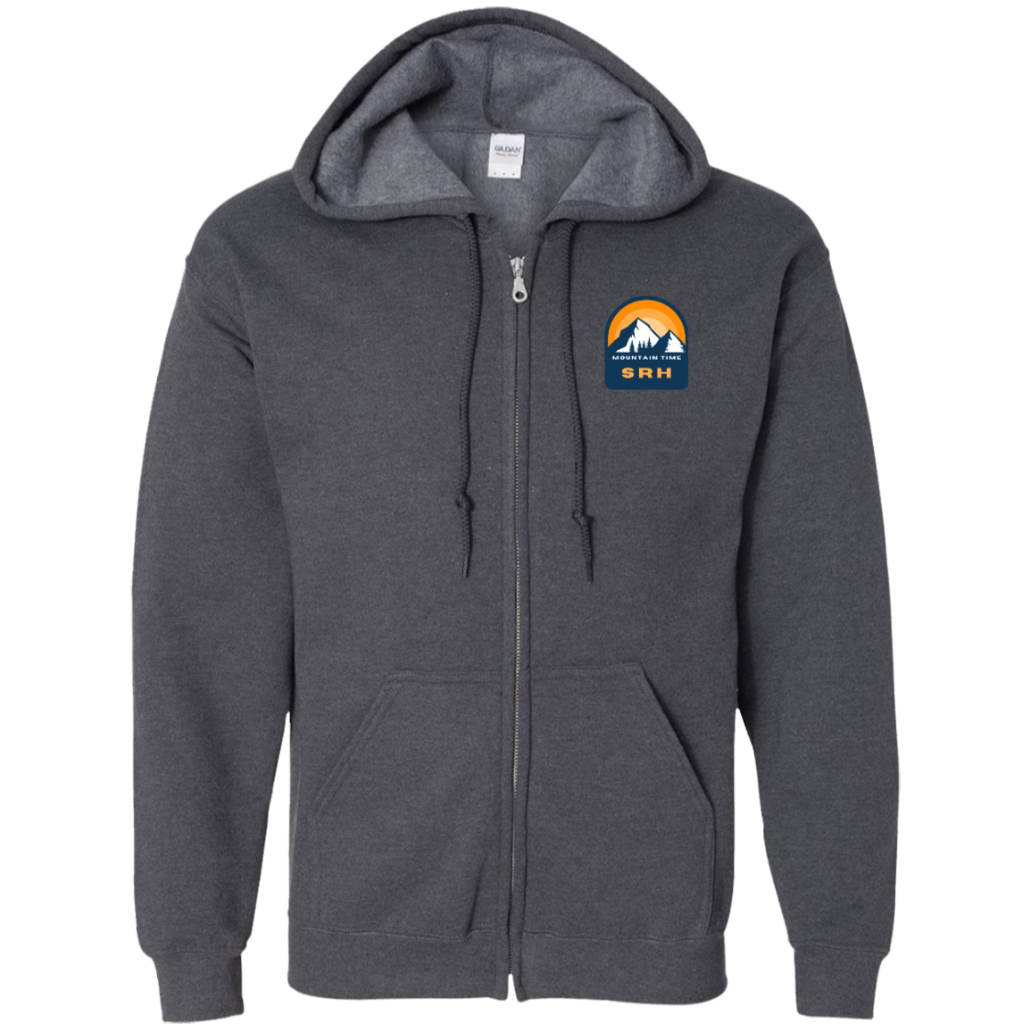 SRH Gildan Zip Up Hooded Sweatshirt Mountain Time