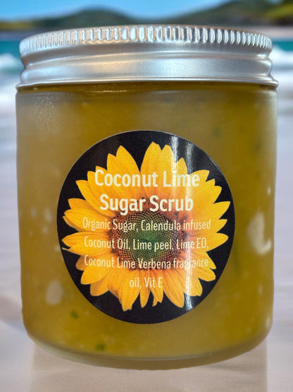 Coconut Lime Sugar Scrub | Soothe & Moisturize the Body